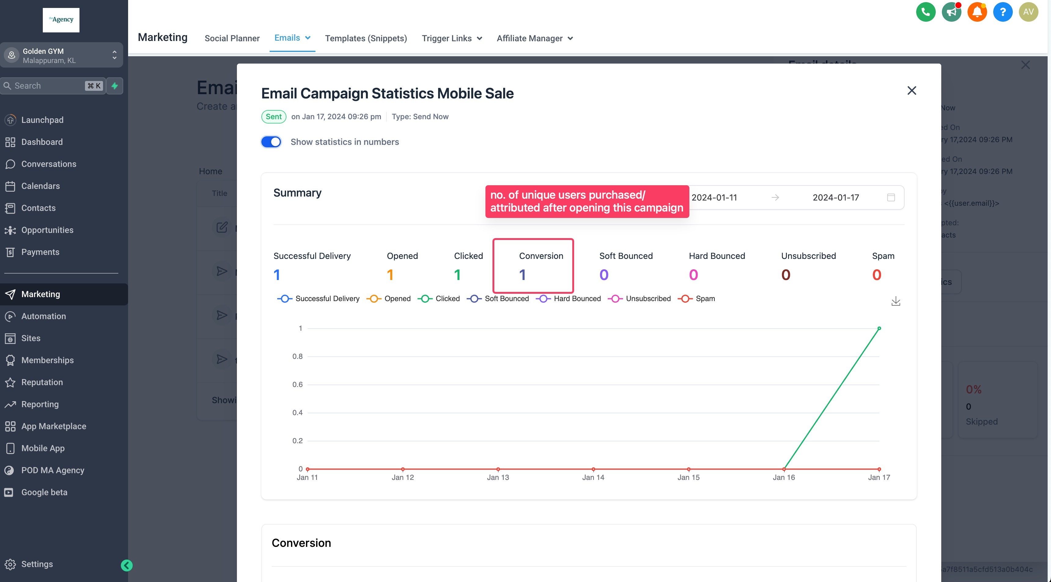 Understanding ROI Conversion Metrics for Tracking Email Campaigns – Example Scenario
