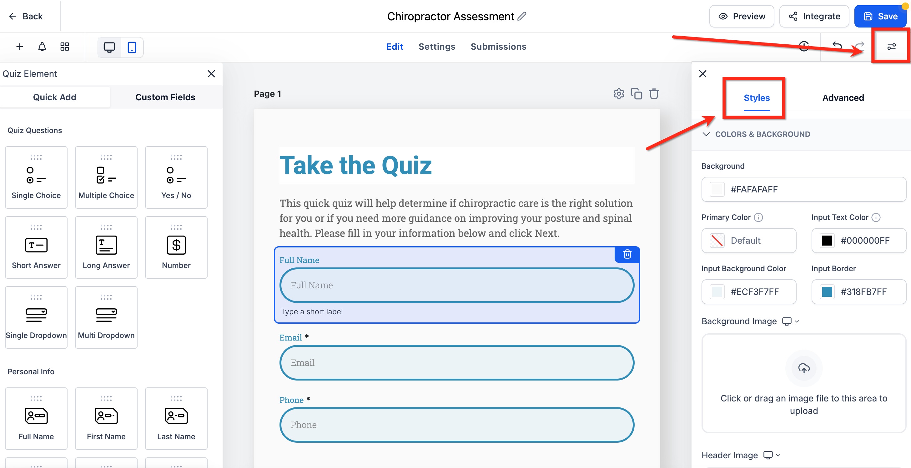 Understanding the Primary Color in Forms, Surveys and Quizzes – How to Change Your Primary Color