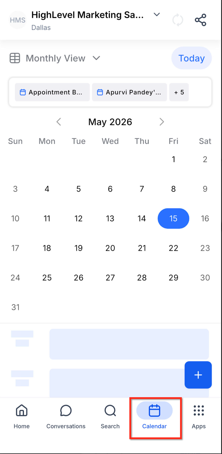 Unified Appointment Screen in the Mobile App – How To Set Up the Unified Appointment Screen