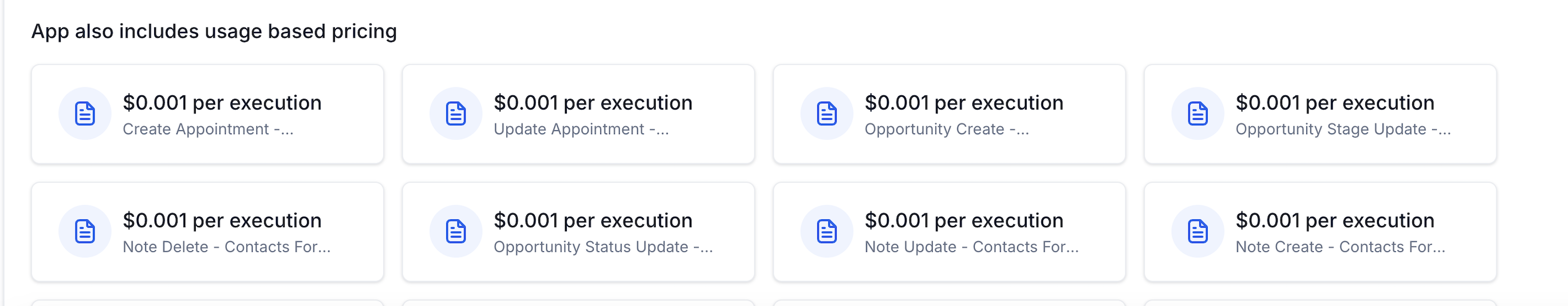Usage Based Pricing on App Marketplace – Where can I see the app's usage-based charges?
