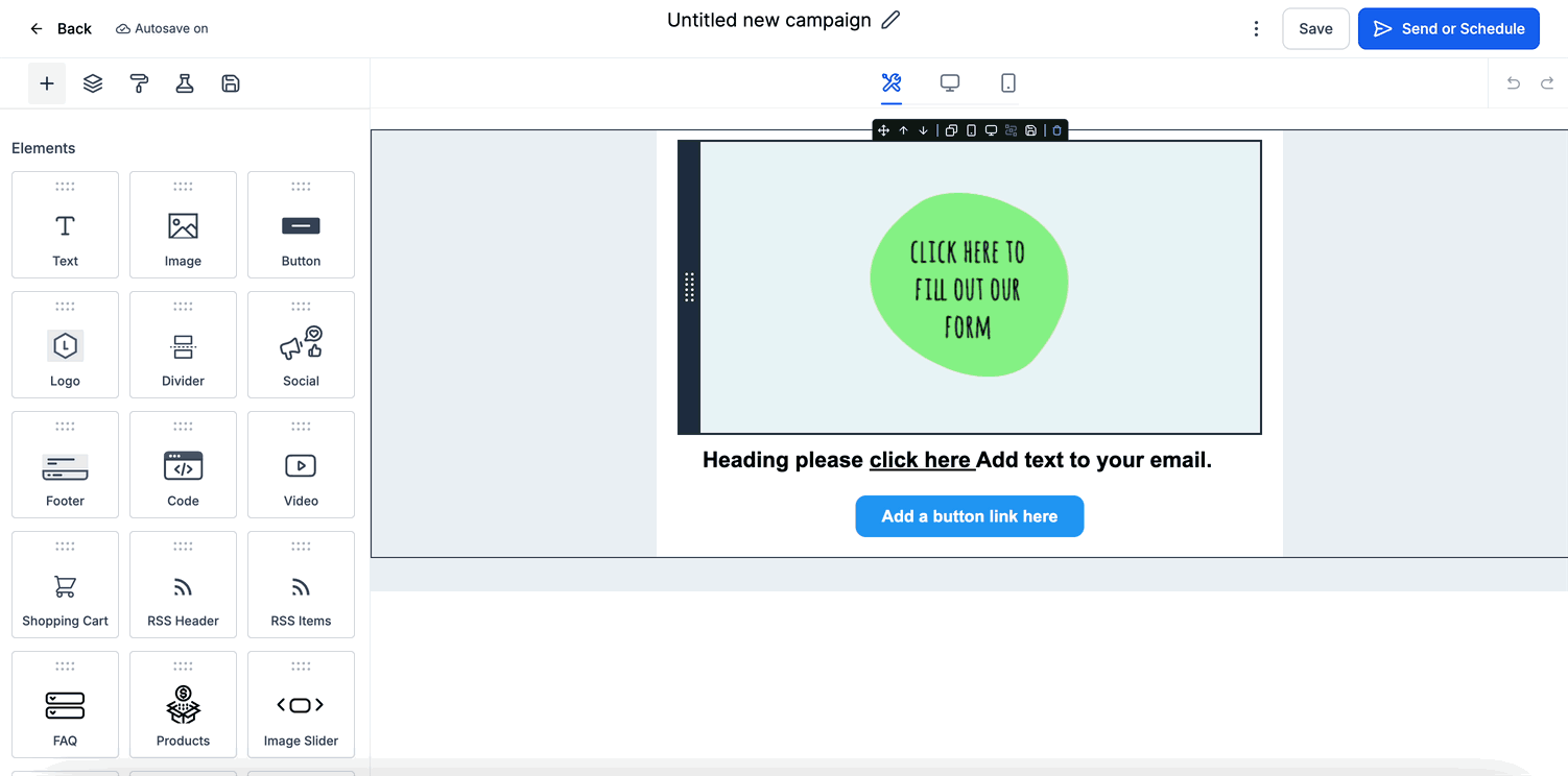 Using “Add Tags” in the Send or Schedule Page: Email Campaigns – Step 2: Proceed to the Send or Schedule