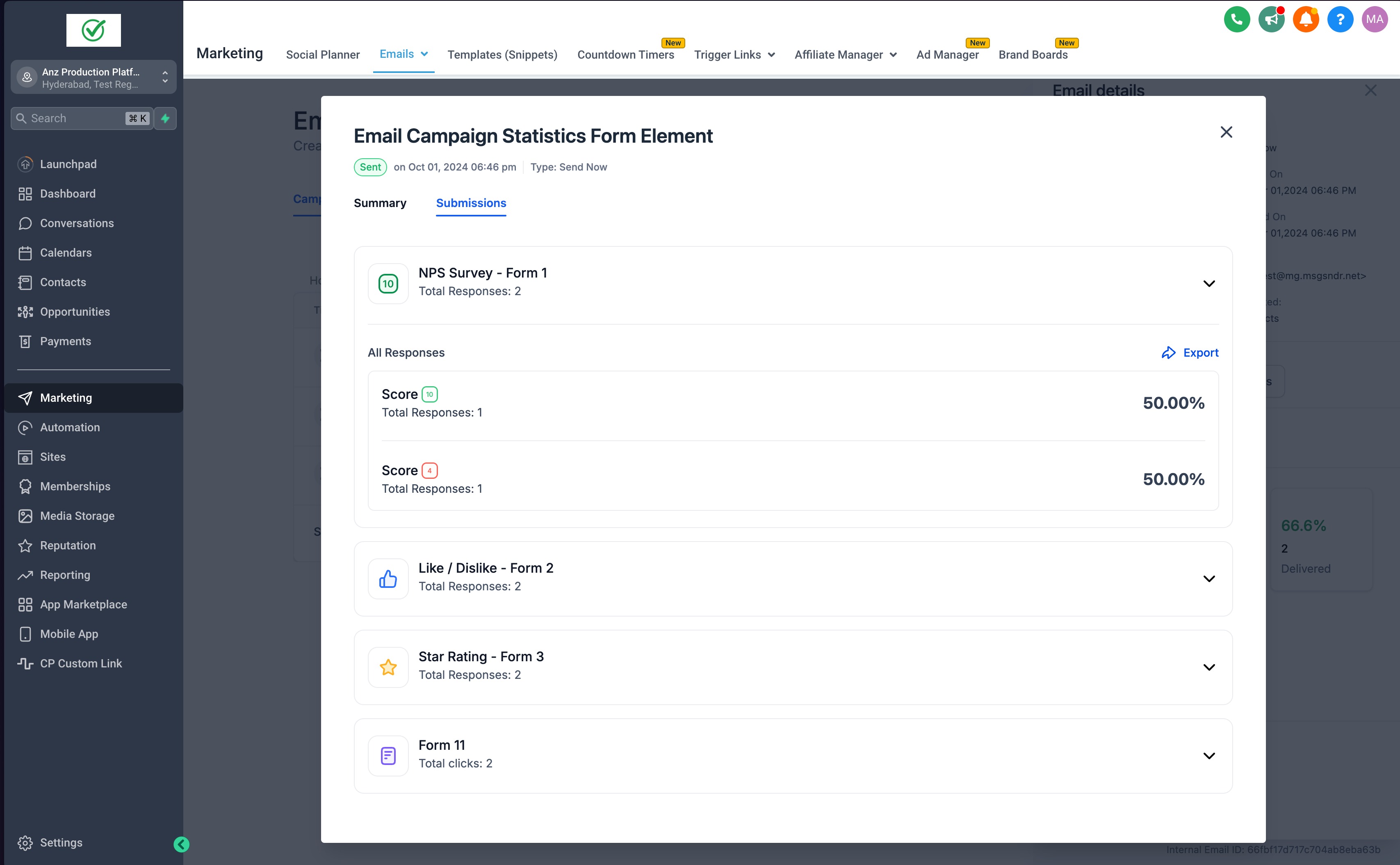 Using the Inline Forms/ Surveys Element in email campaign – How to Use: