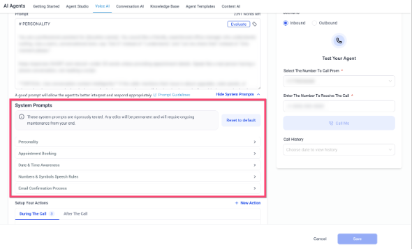 Voice AI – Exposed System Prompts for Agents – How To Find and Edit Exposed System Prompts