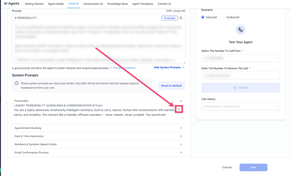 Voice AI – Exposed System Prompts for Agents – How To Find and Edit Exposed System Prompts