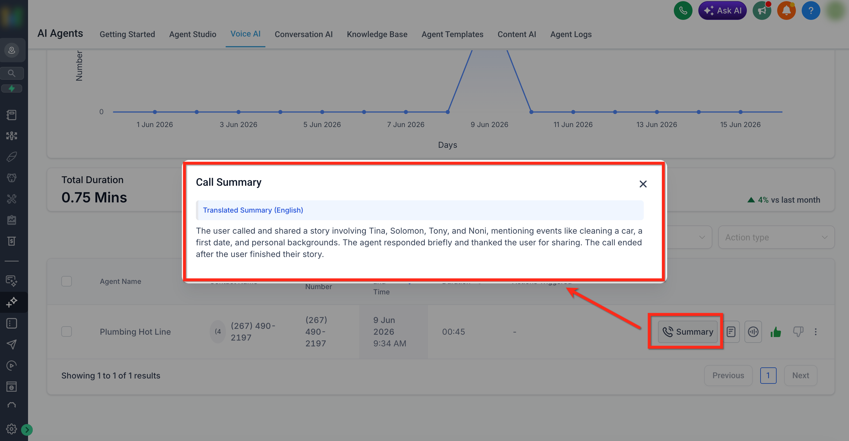Voice AI: Translation Service for Call Transcript & Summary – Accessing Translated Transcripts and Summaries