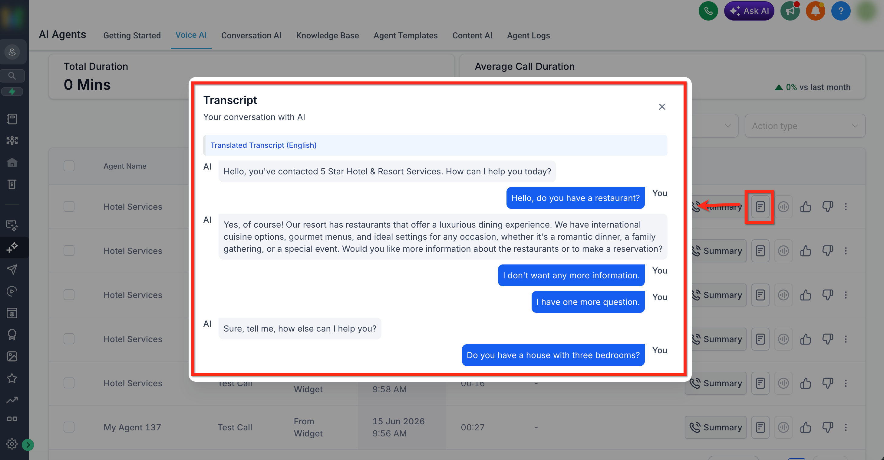 Voice AI: Translation Service for Call Transcript & Summary – Accessing Translated Transcripts and Summaries