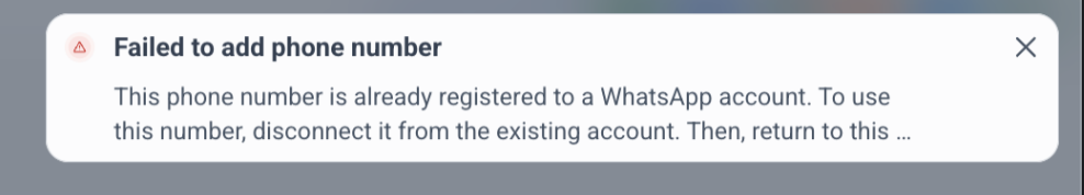 Whatsapp Error: “This phone number is already registered to a WhatsApp account” – What does this error mean?