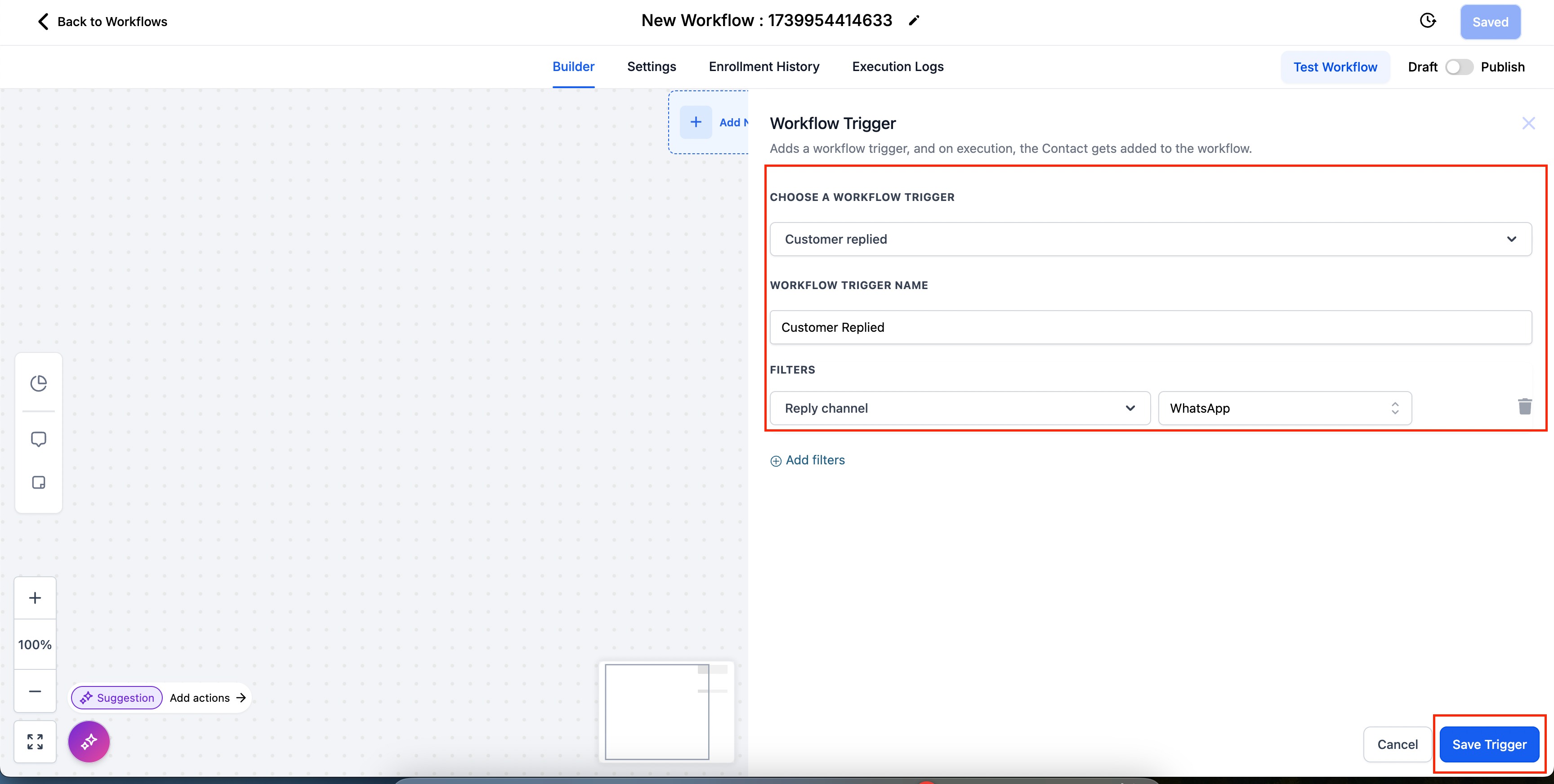 WhatsApp – Workflow Integration – Step 5: Customize the Automated Response