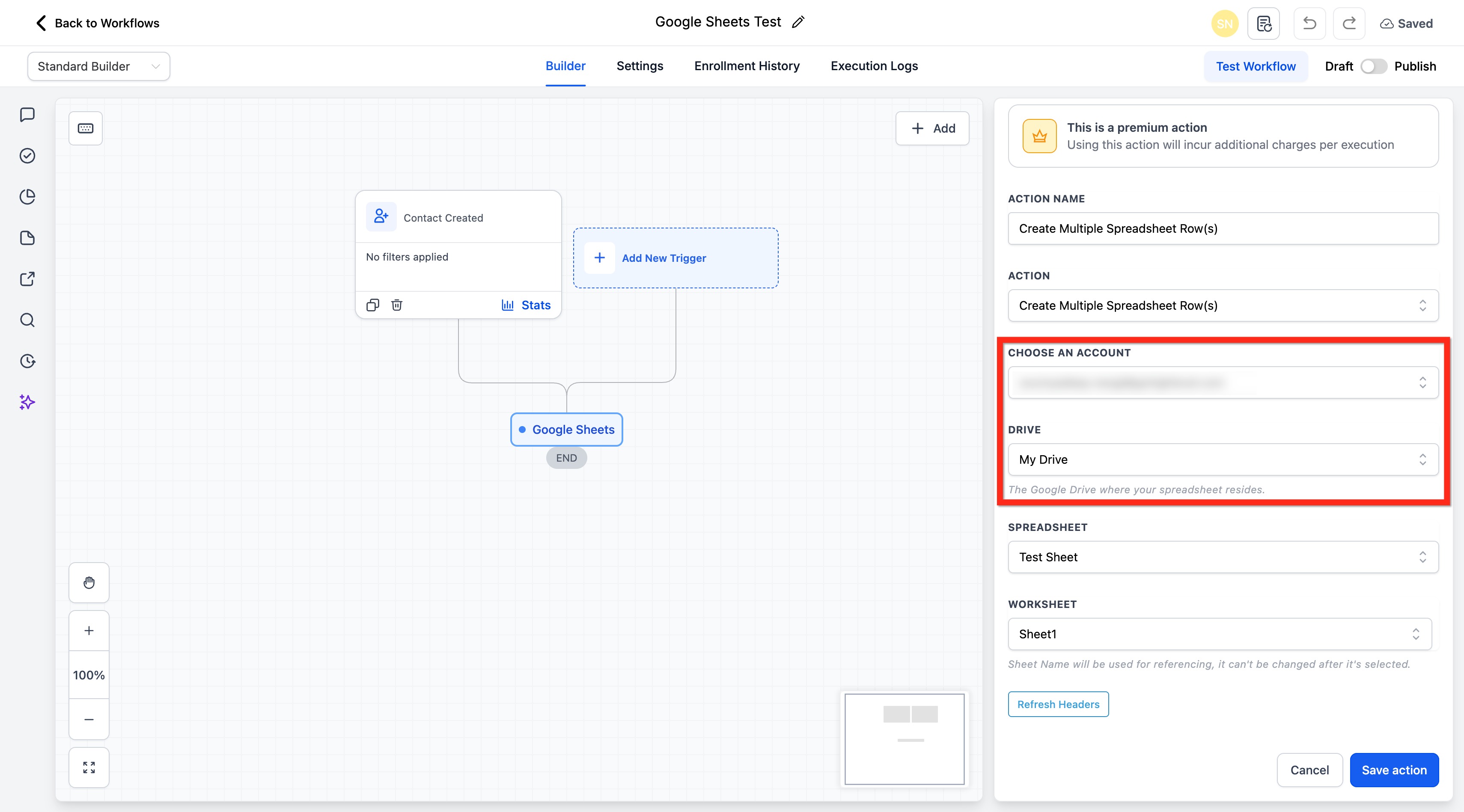 Workflow Action – Create & Update Multiple Rows in Google Sheets – How to Use the Action to Create Multiple Spreadsheet Row(s)