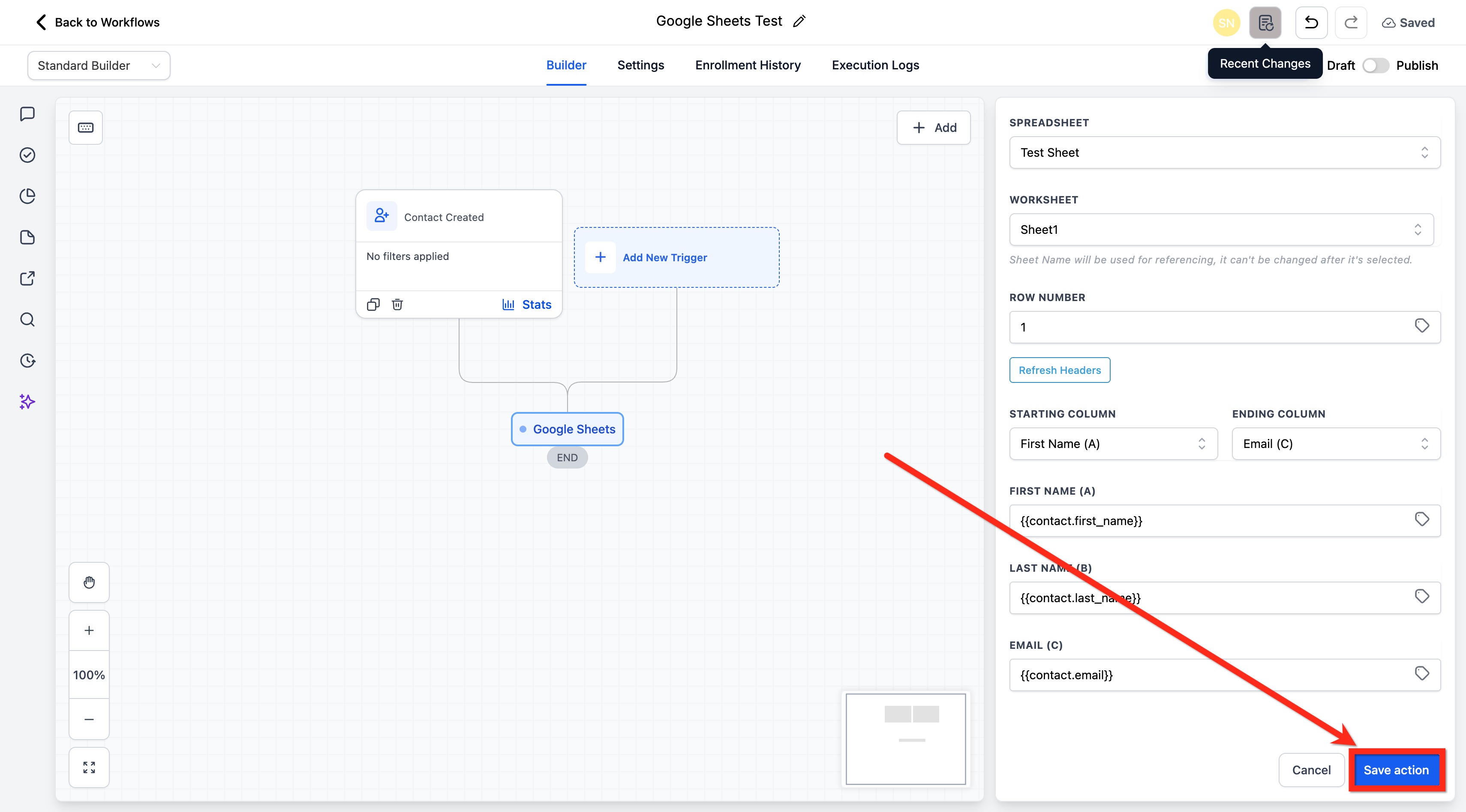 Workflow Action – Create & Update Multiple Rows in Google Sheets – How to Use the Action to Update Multiple Spreadsheet Row(s)