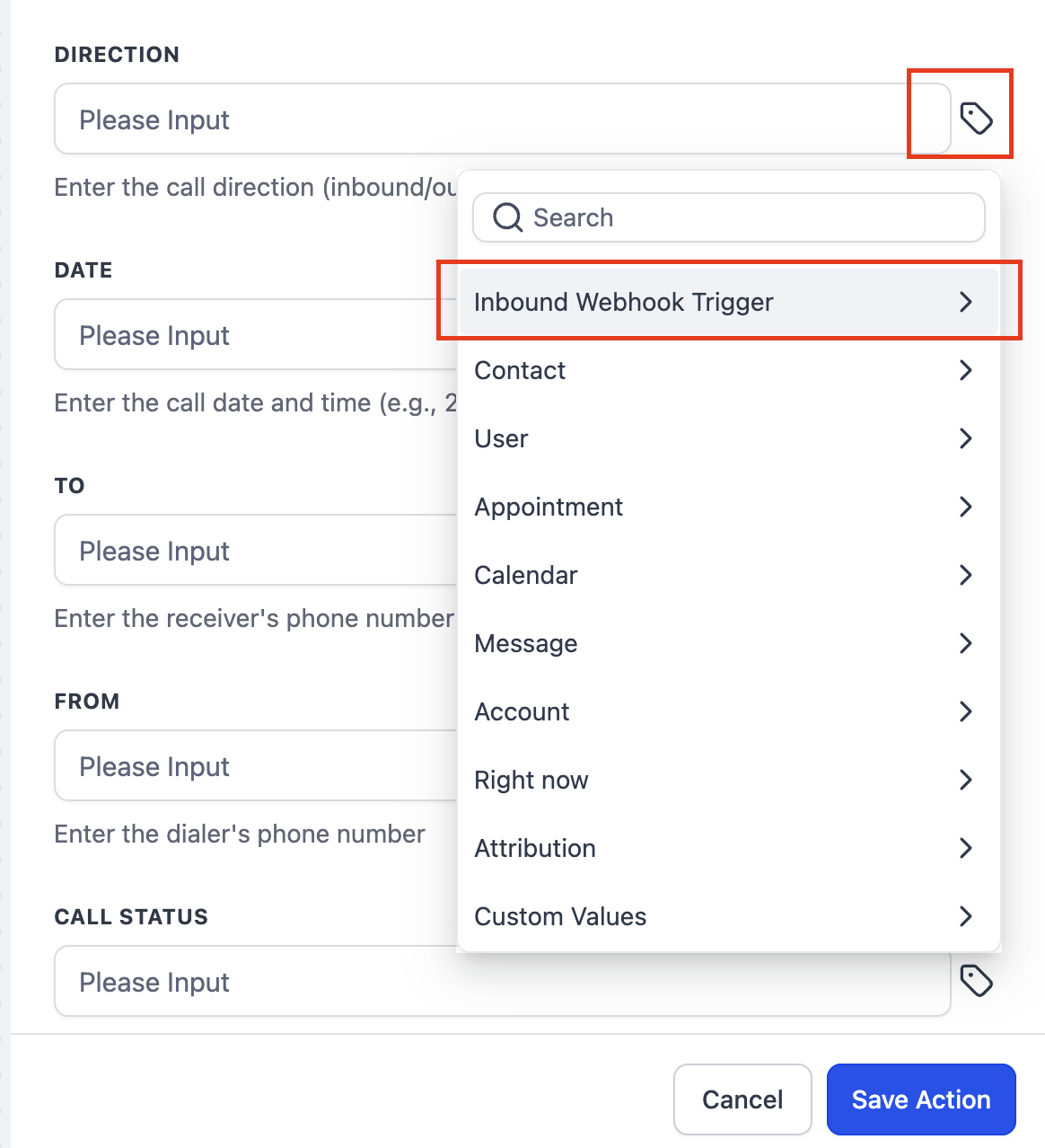 Workflow Action – Log External Call – How to use this action?
