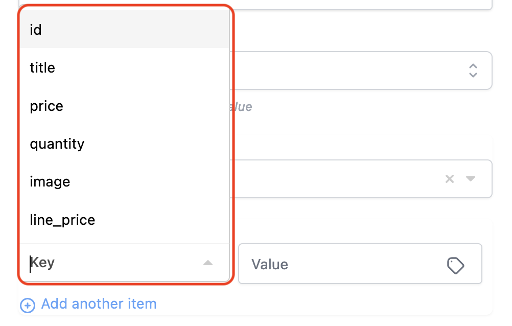 Workflow – Array Functions Premium Action – Select Key
