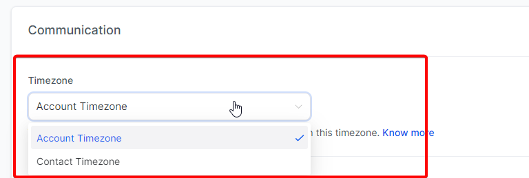 Workflow Settings – Overview – Timezone