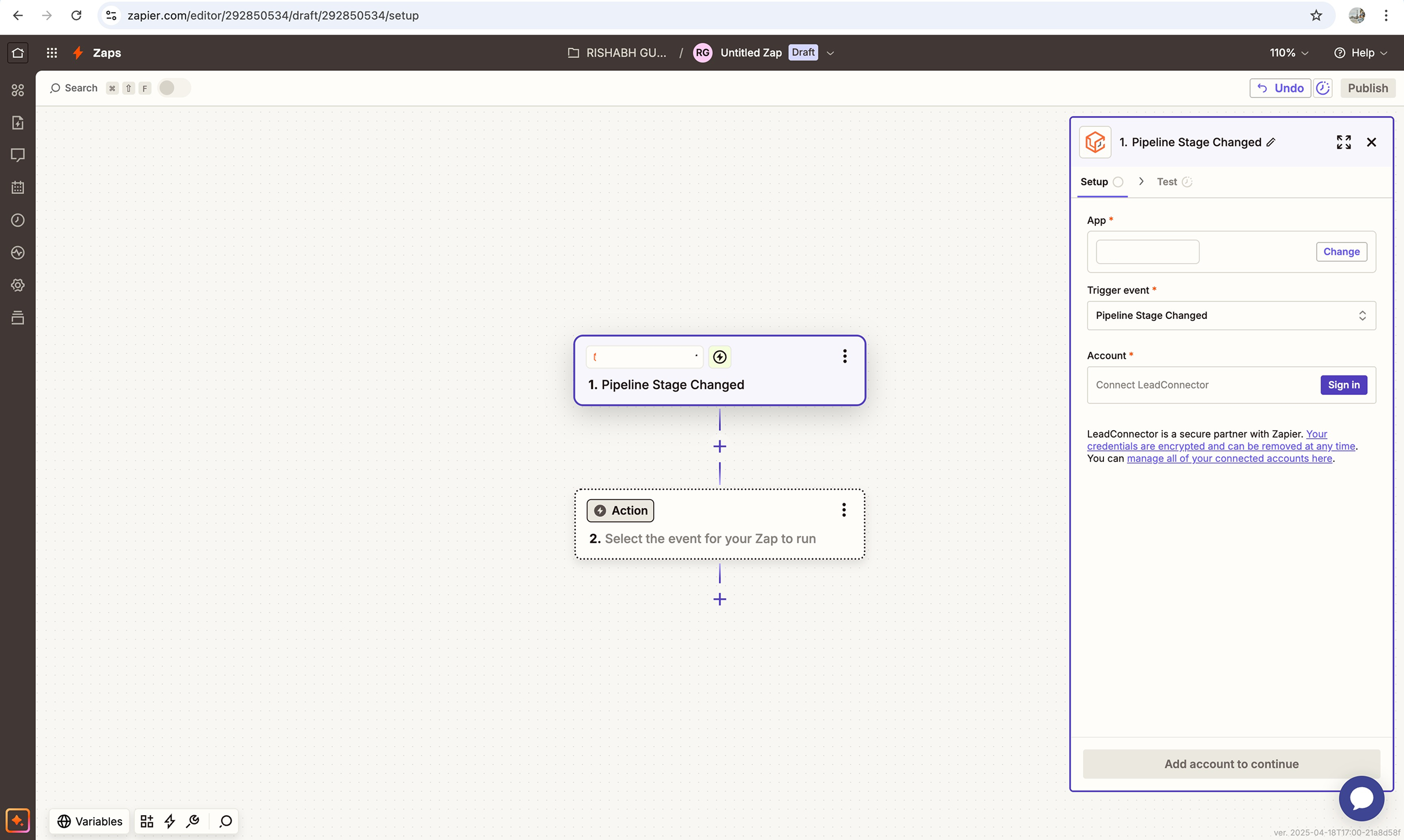 Zapier WL app connection – Please follow below steps to connect: