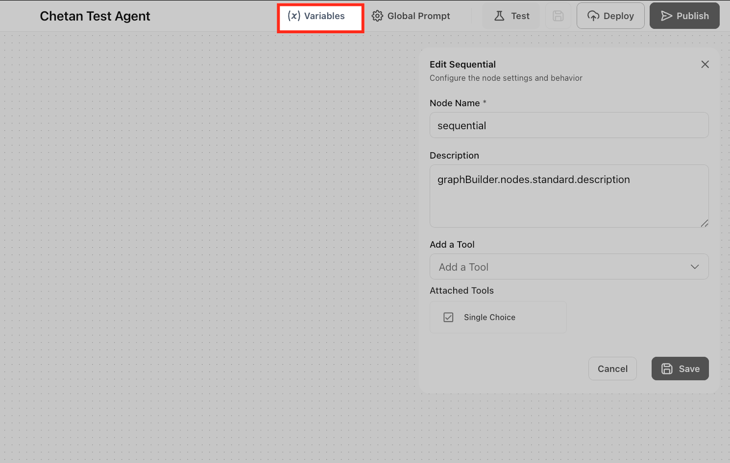 Agent Studio for Multi-Agent Workflows – Step 4: Add Logic, Tools, and Variables