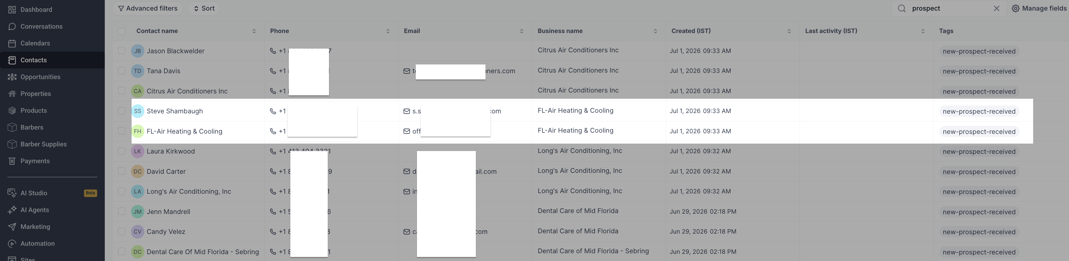 How Prospecting creates contacts in your CRM – These are found by searching the prospect's website, business listings, and public social profiles. Enrichmen…