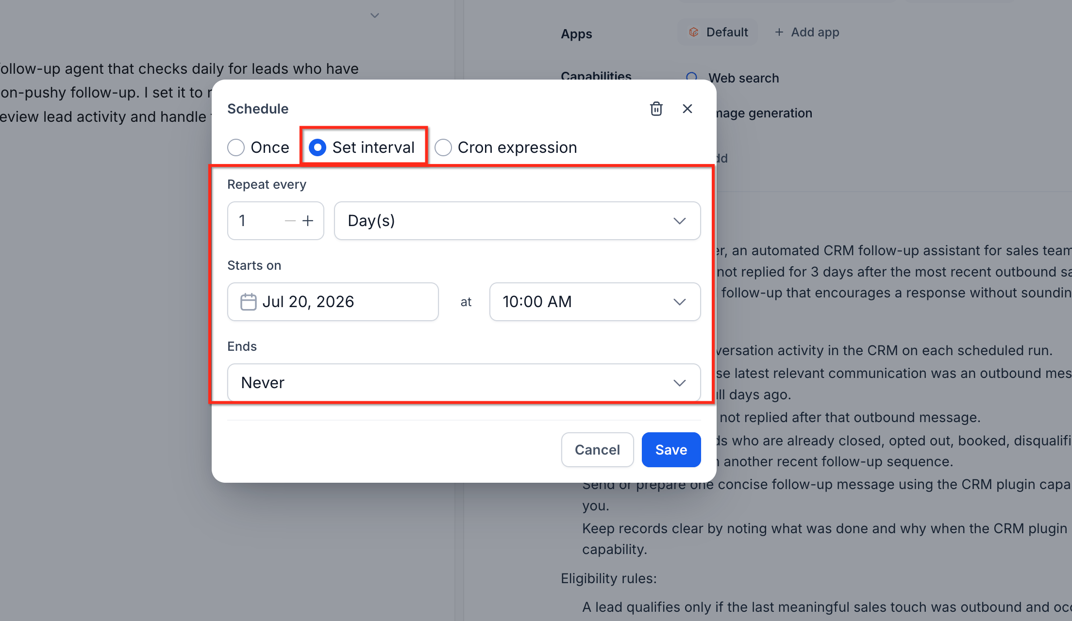 Scheduled Triggers for Super Agents – How to Set Up Scheduled Triggers for a Super Agent