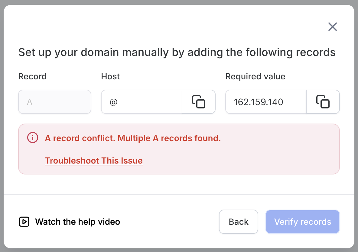 Troubleshooting Guide: Connecting Your Domain – Troubleshooting A Record Conflicts