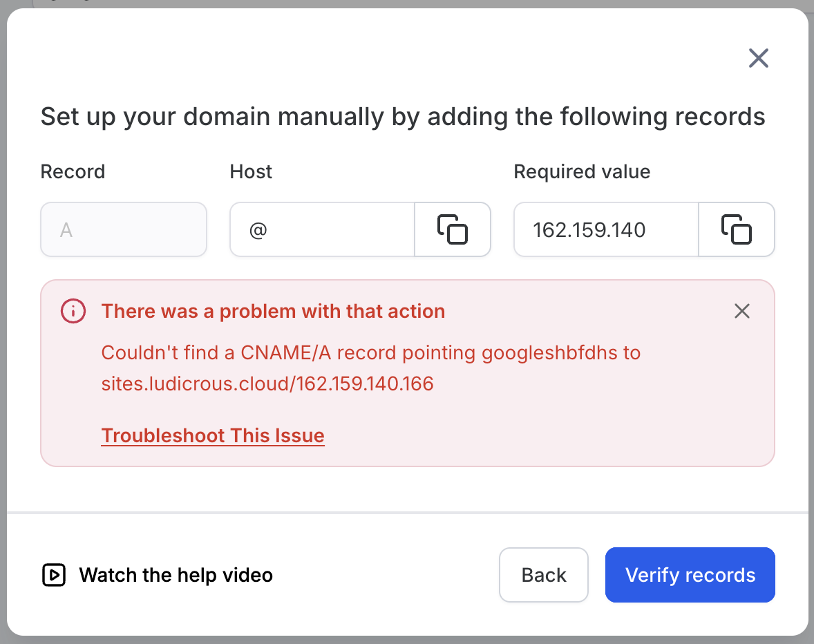 Troubleshooting Guide: Connecting Your Domain – Troubleshooting DNS Records That Do Not Match