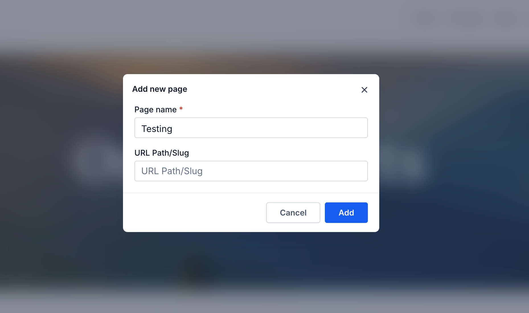 Create Pages in the Page Builder – Add Pages from Pages Drawer