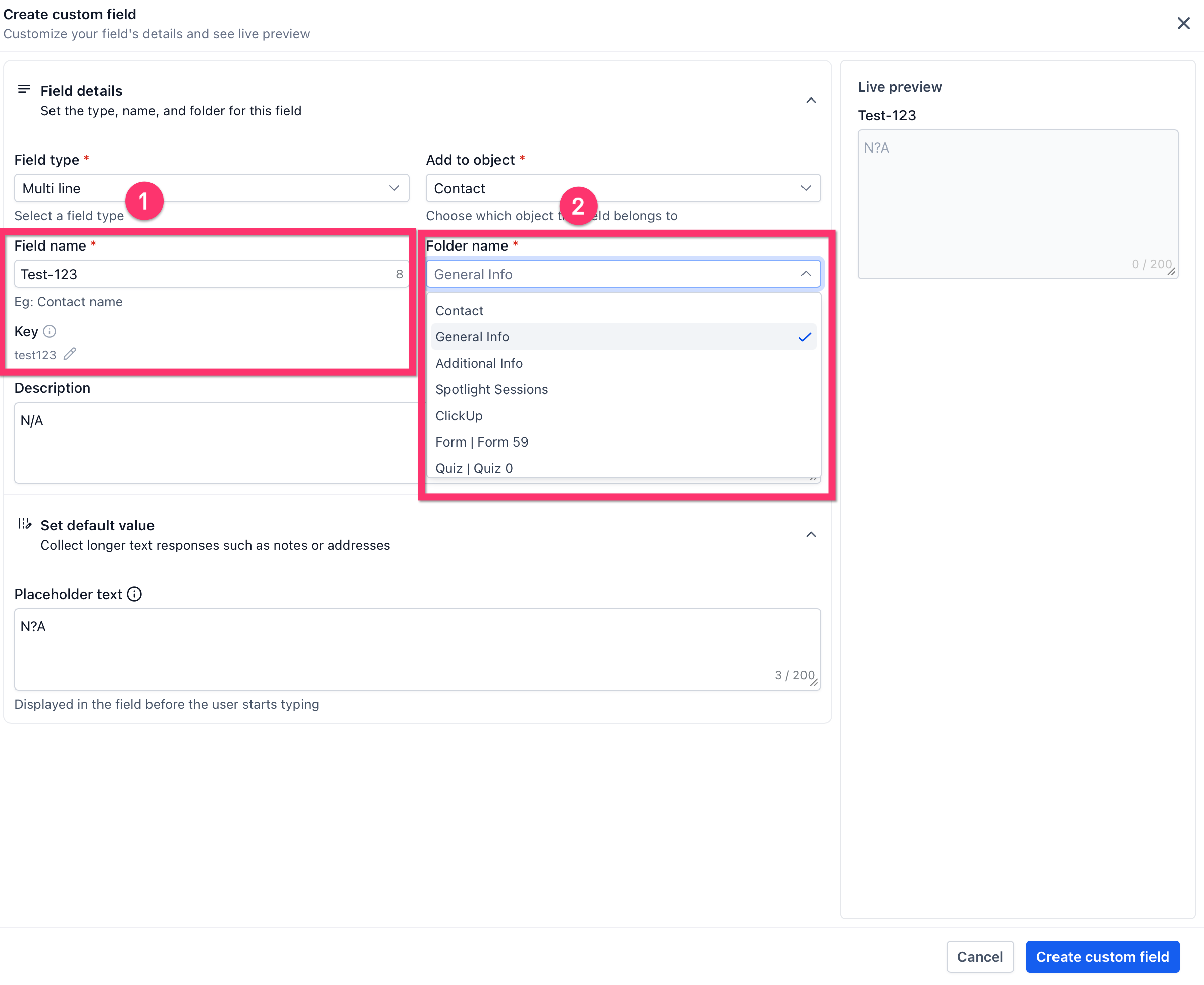 Creating and Managing Custom Fields for Better Data Organization – Configure the Field