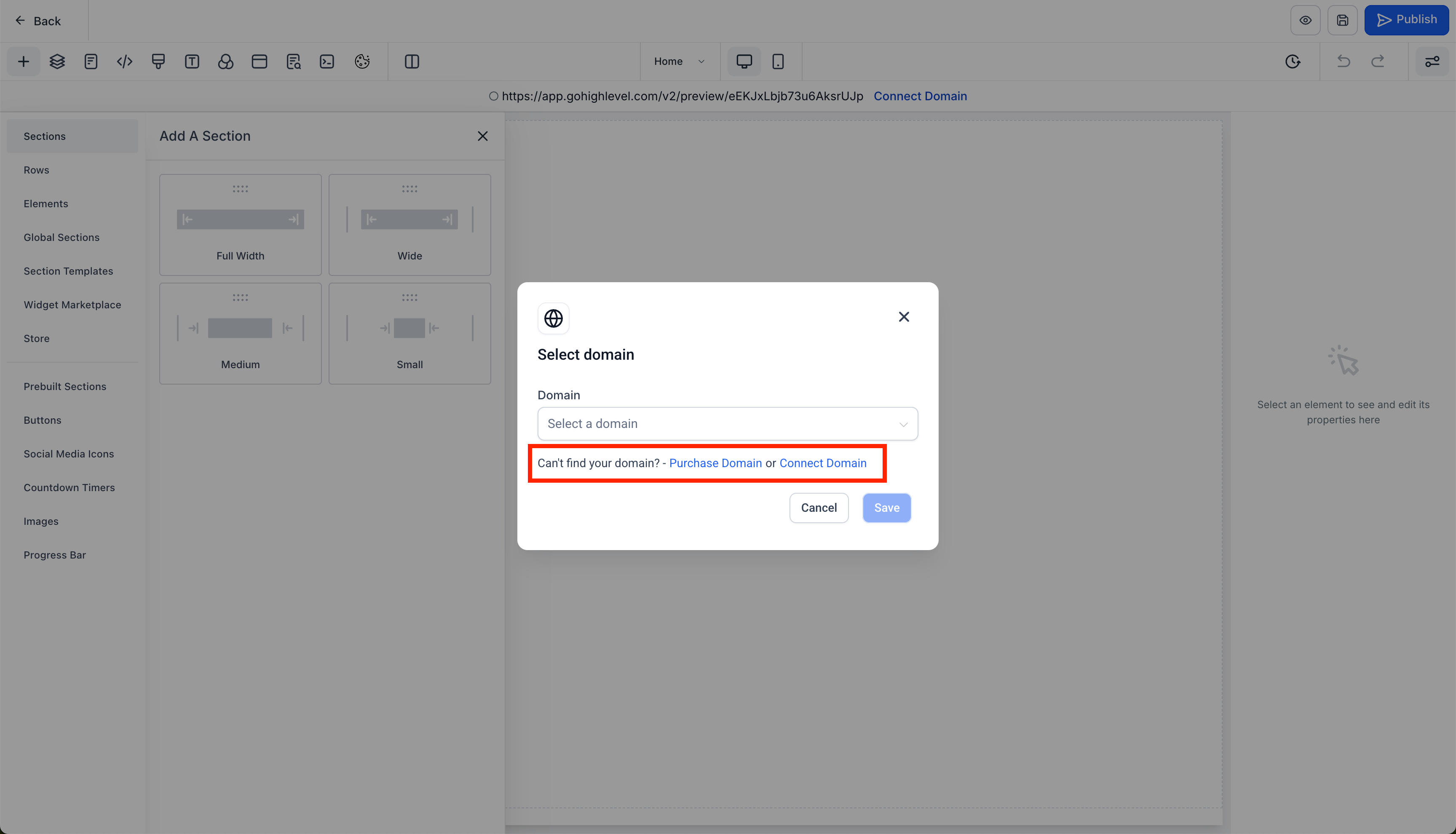 Getting Started – Launch a Website From Template – Connect Your Domain