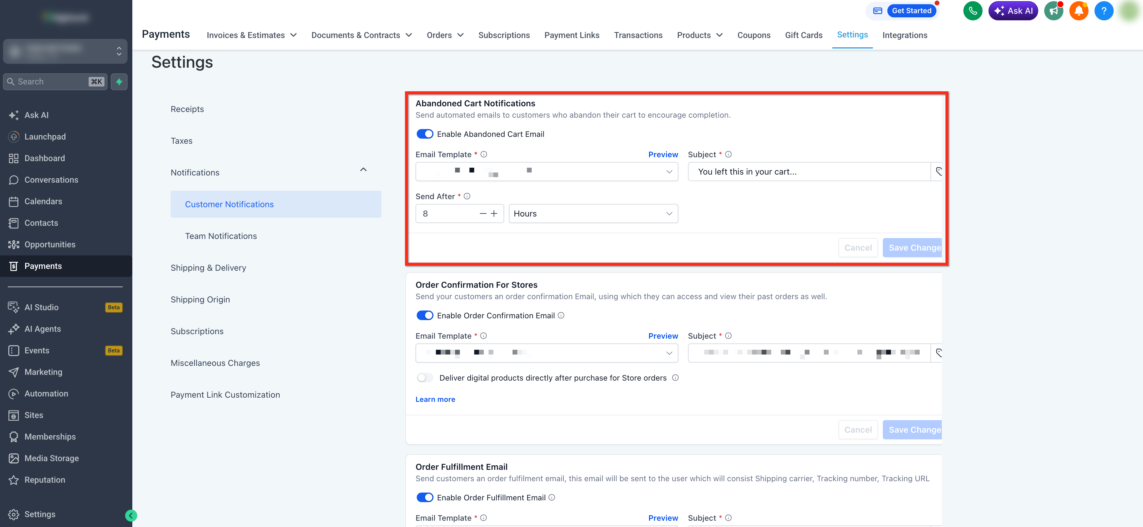 Manage and Export Abandoned Checkouts – How to Configure Recovery Notifications