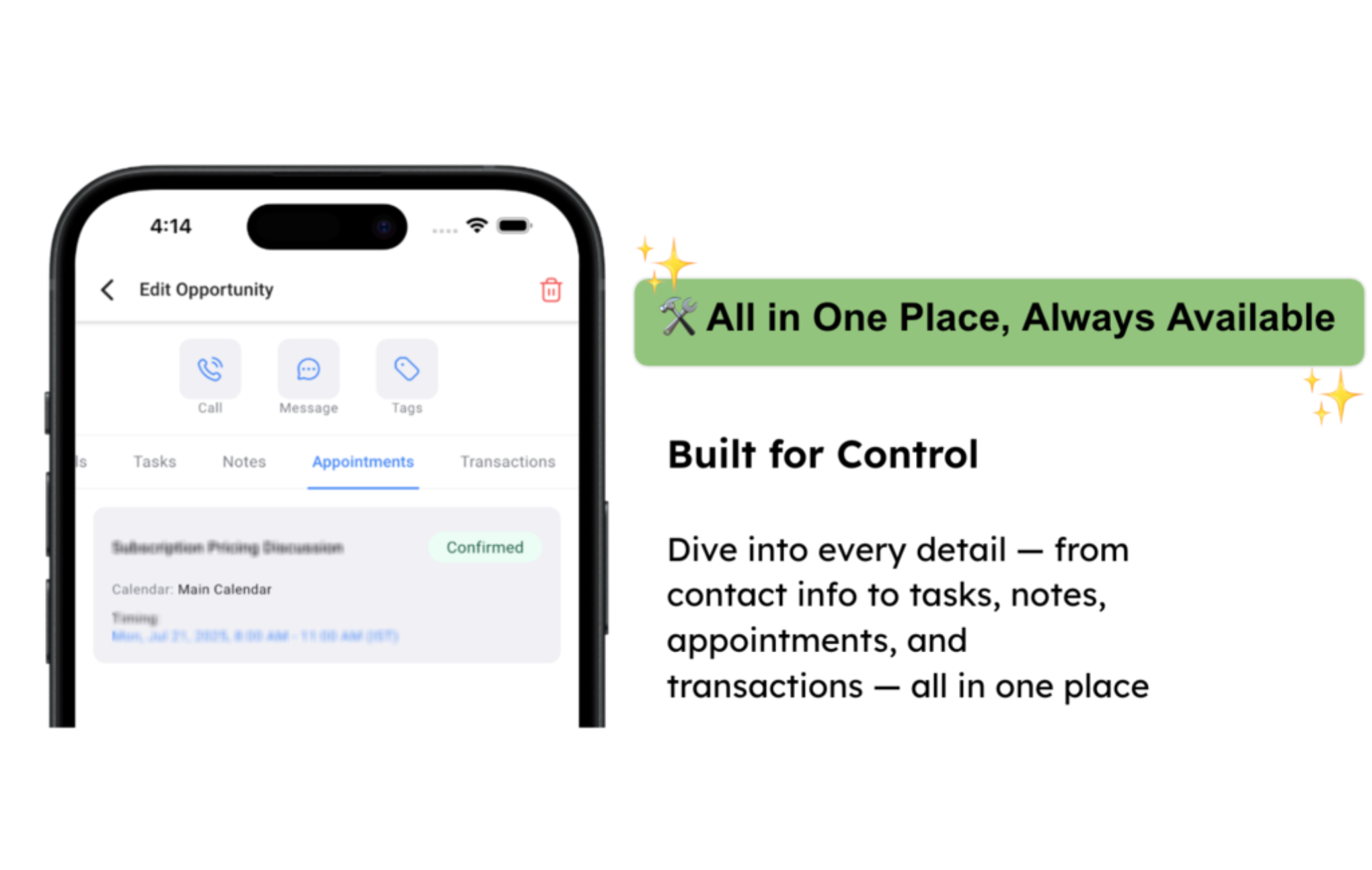 Opportunities V2 Mobile App – All-in-One Opportunity View