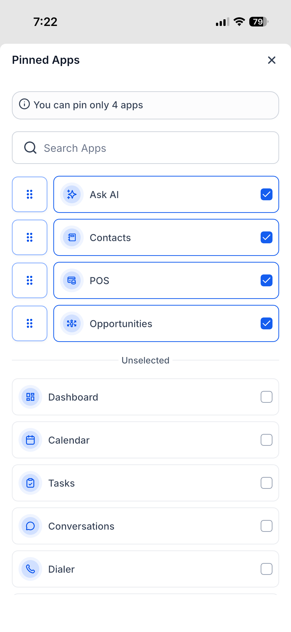 Opportunities V2 Mobile Experience – Redesigned mobile pipeline with opportunity cards and activity indicators
