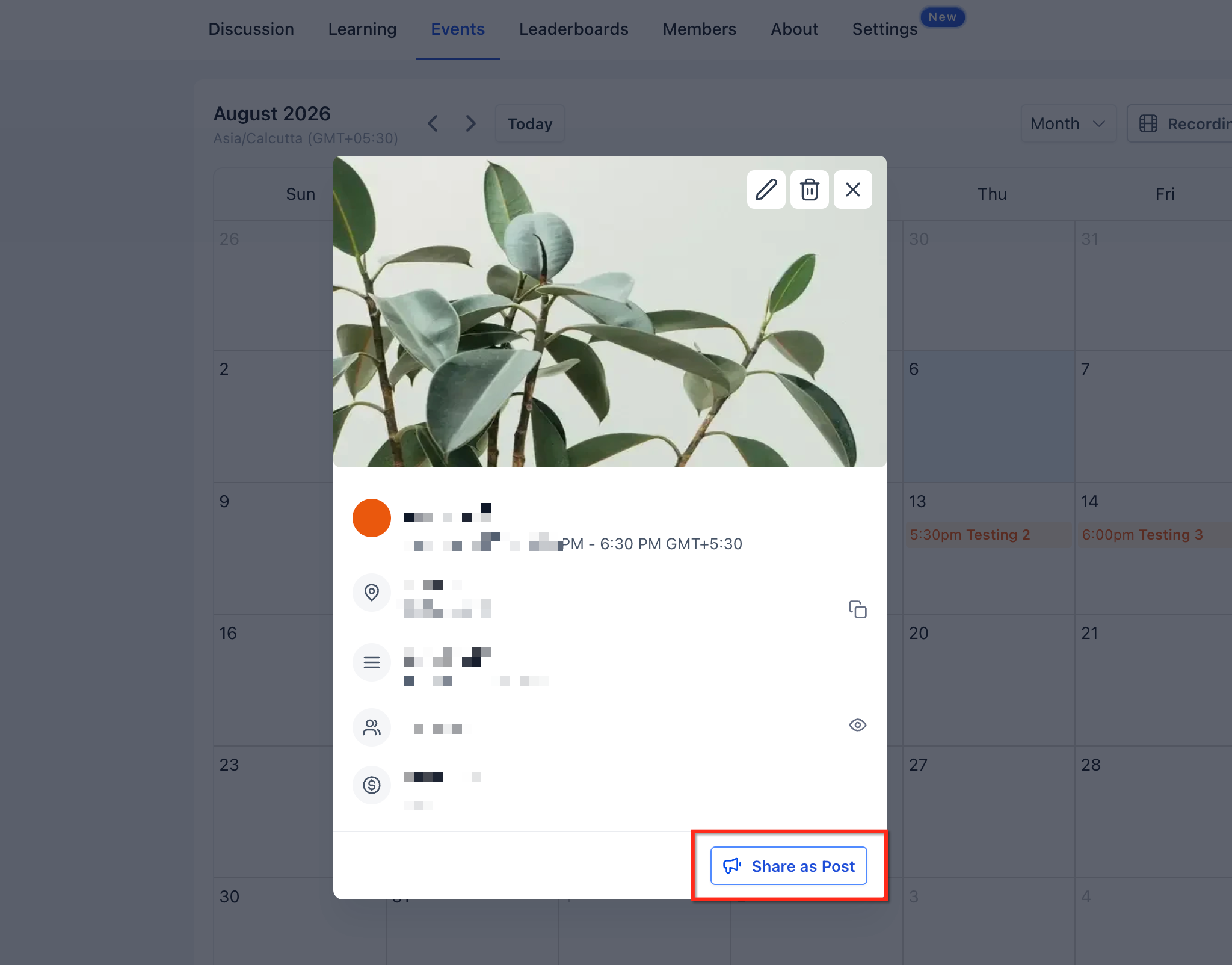Post Creation Nudges in Communities – Post Creation Nudges for Events