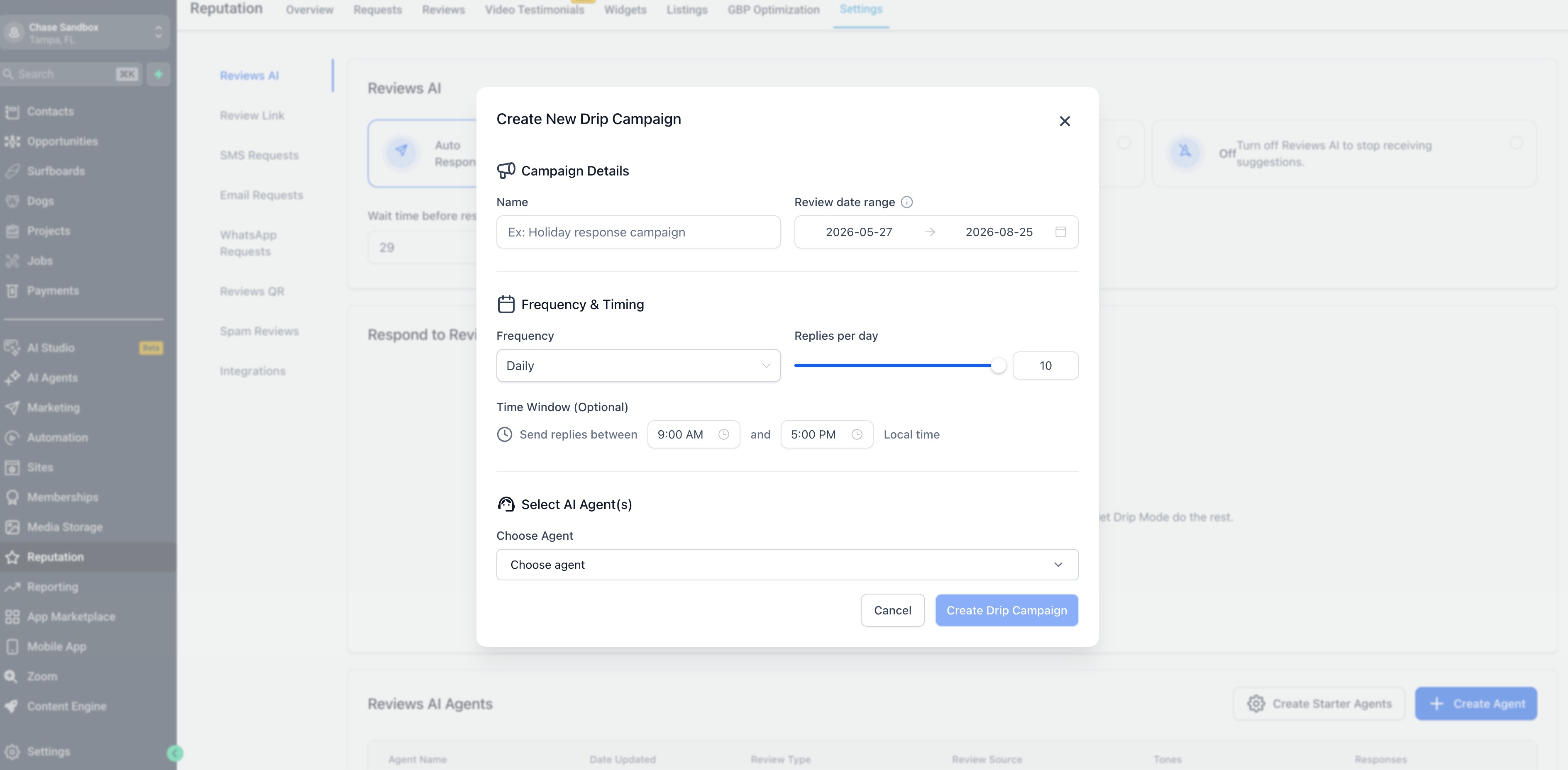 Reputation Management – Drip Mode in Reviews AI – How To Set Up Reviews AI Drip Mode