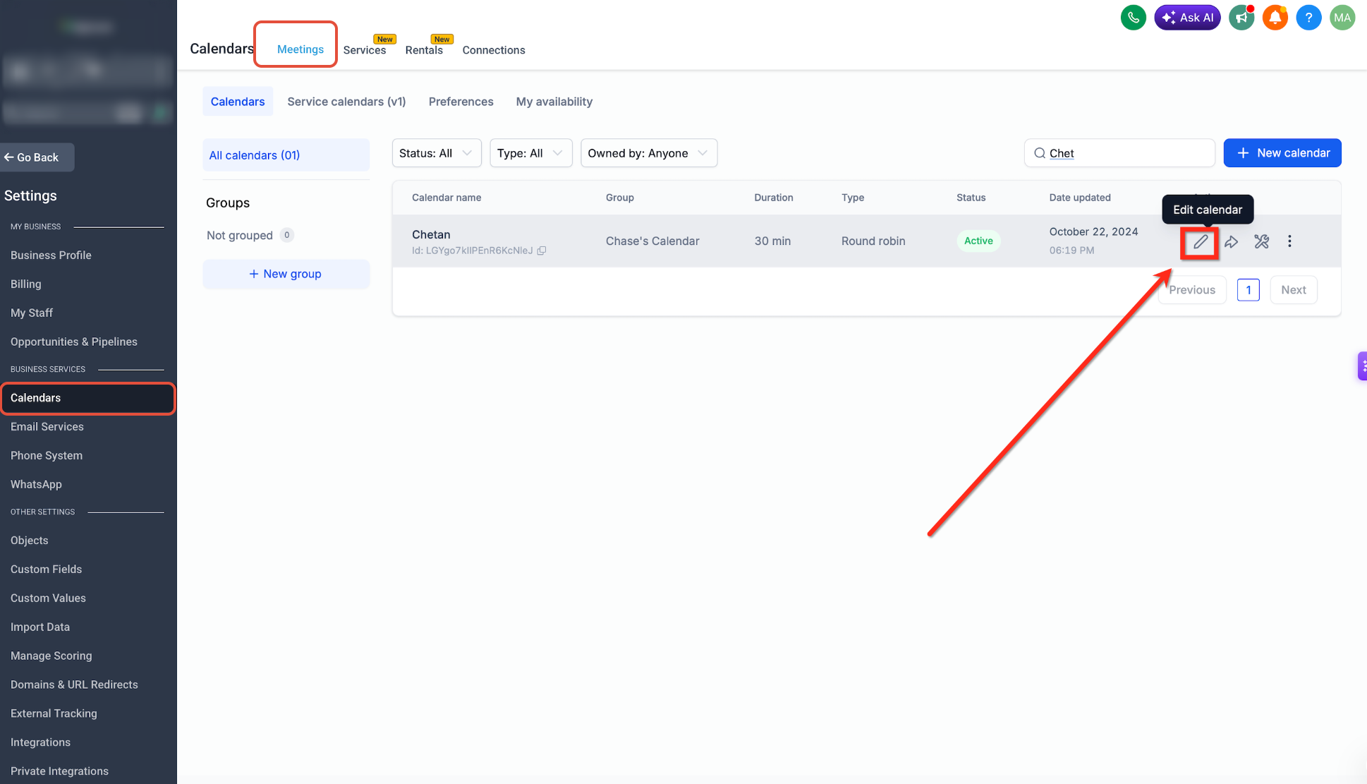 Client Portal Appointments: Book and Manage Meetings – Step 1: Enable Client Portal Booking for a Calendar