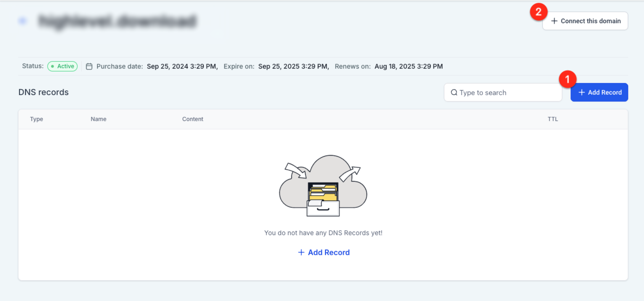 Configure & Connect Purchased Domains – Open DNS Management