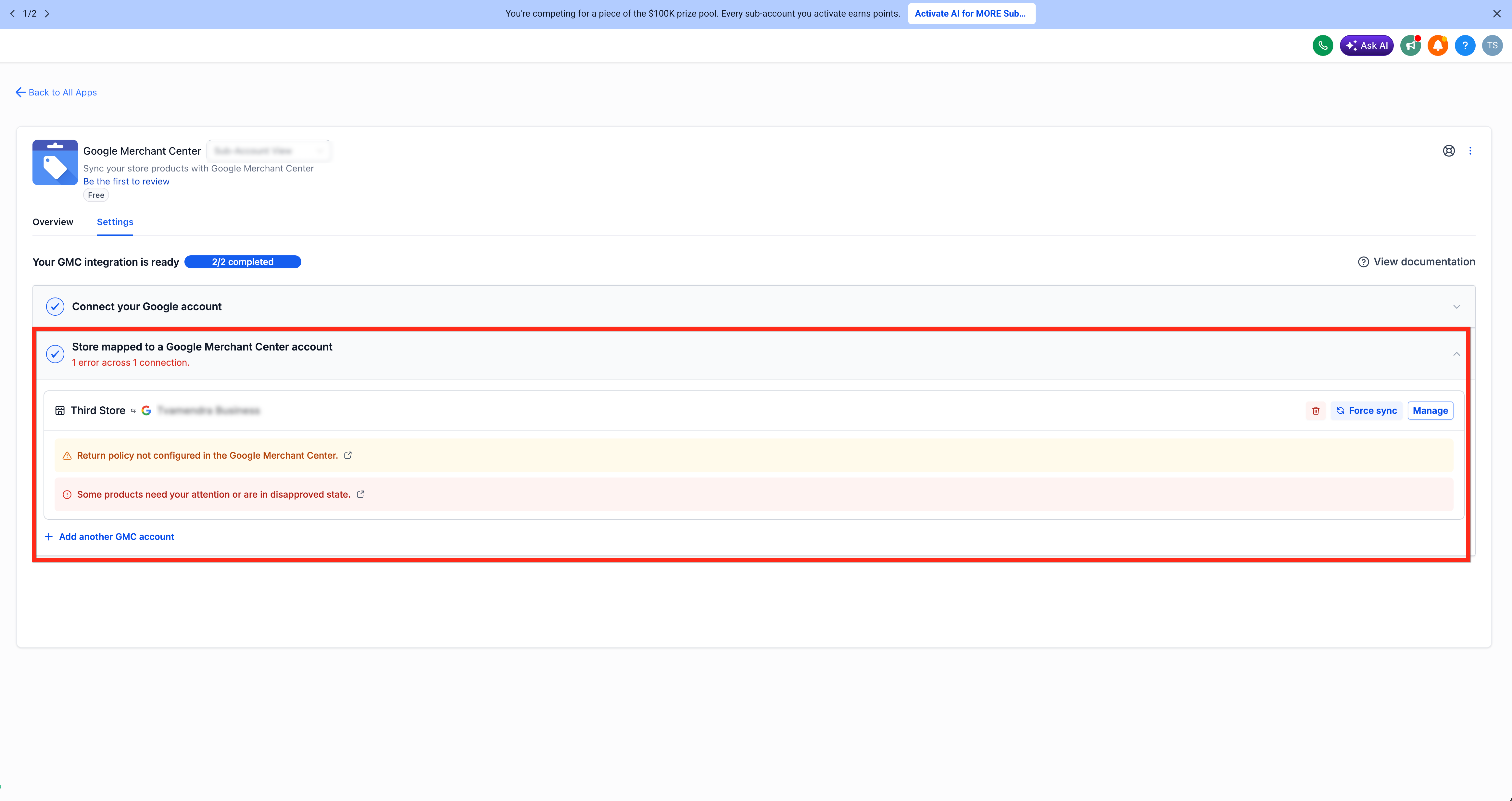 Connect Your E-commerce Store to Google Merchant Center – Step 6: Complete the Connection