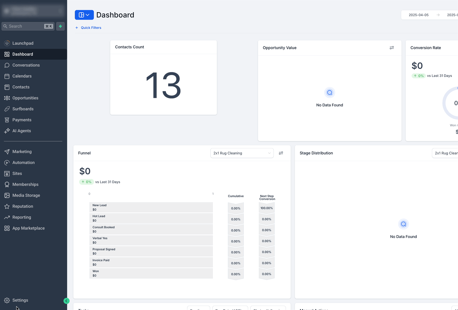 Create New Contact – Create New Custom Fields