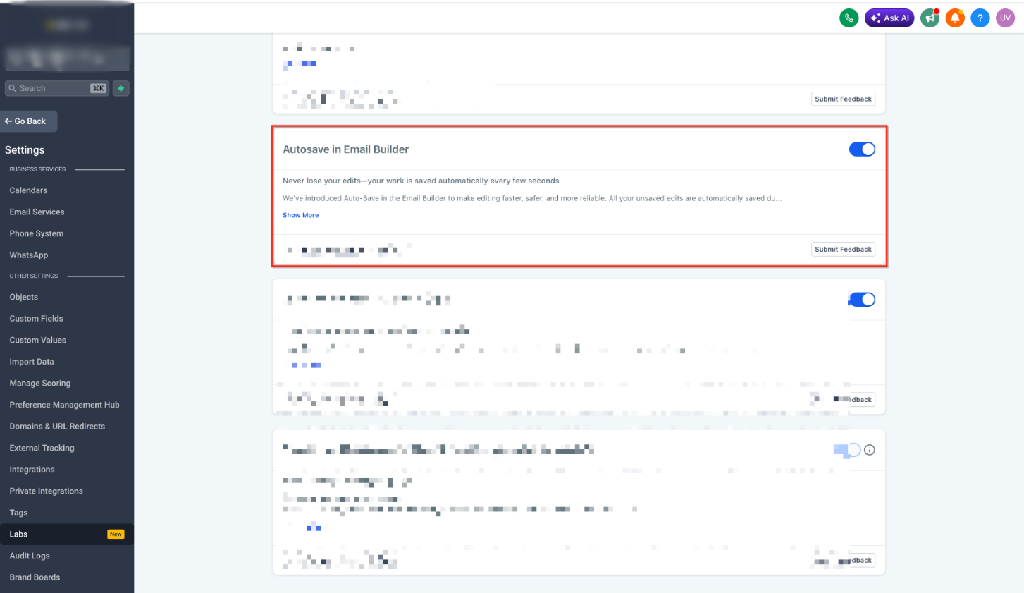 What is Email Builder Autosave?