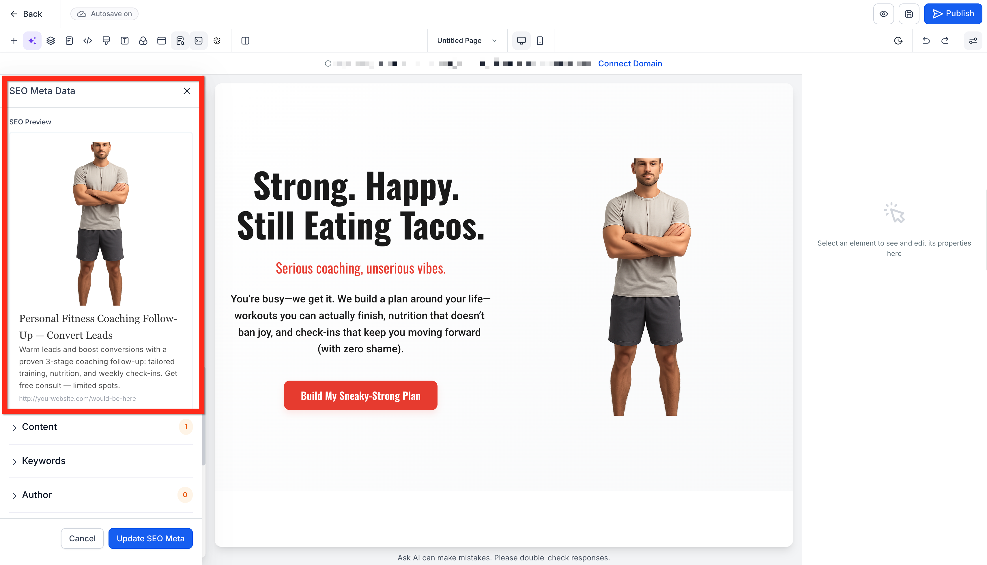 Funnel & Website AI – AI-Powered SEO Suggestions