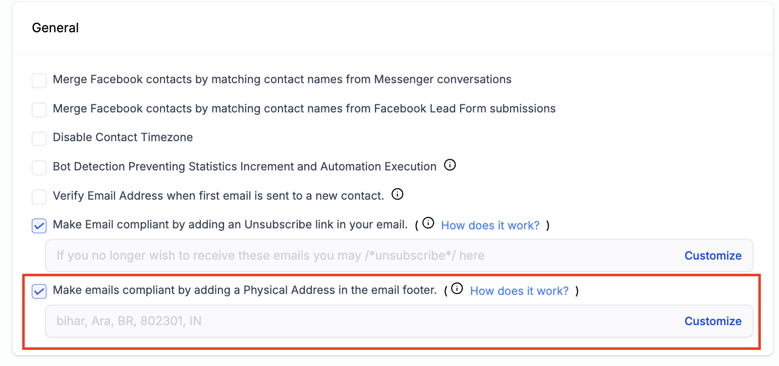 How to Add a Physical Address to Your LC Email Footer – How to Enable the Physical Address Footer