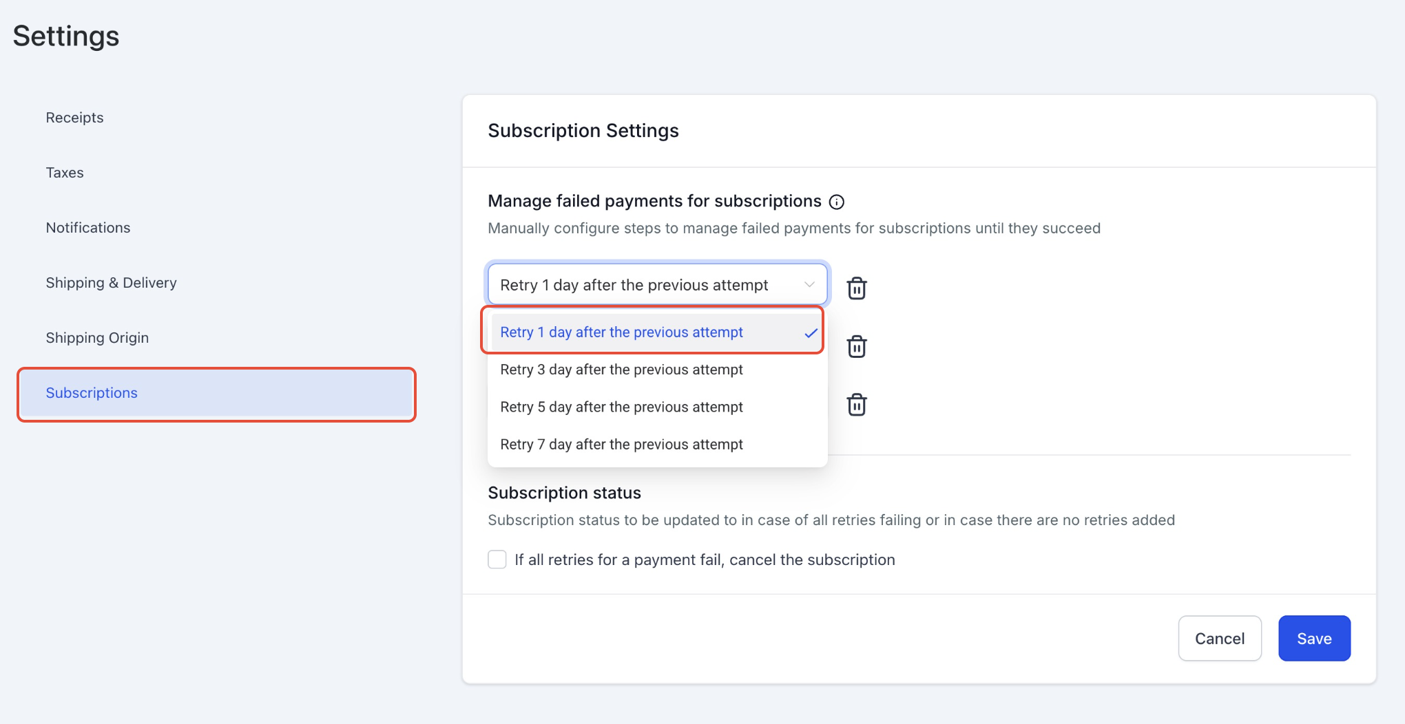 How to Fix Failed Subscription Payments and Set Up Automatic Retries – Choose the Retry Schedule