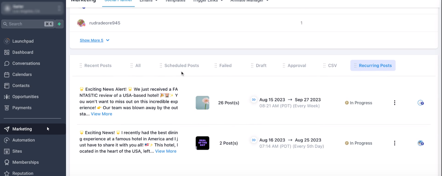How to Post Recurring Social Posts through the Social Planner? – How to create a Recurring Post?