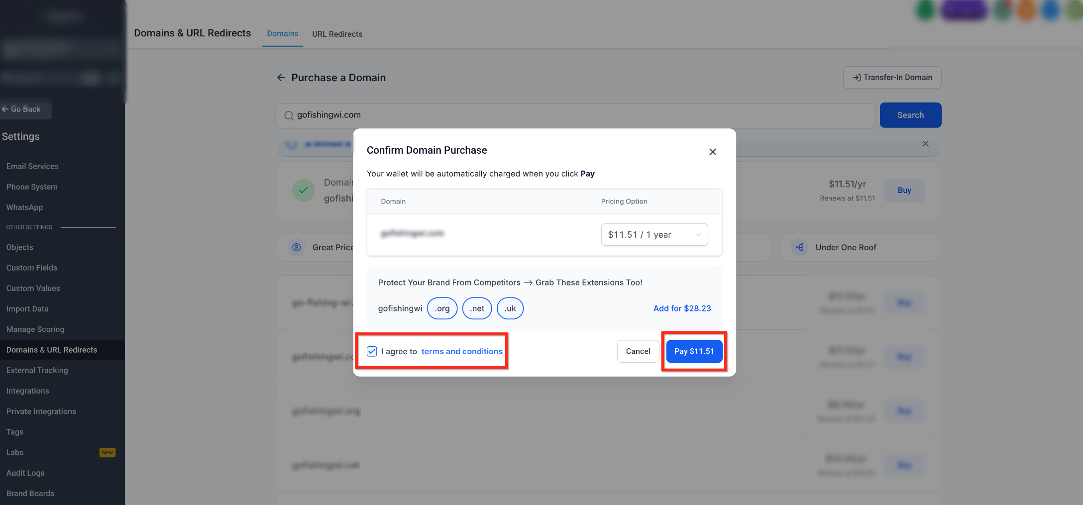 How to Purchase a Domain – Step 5: Complete the Purchase