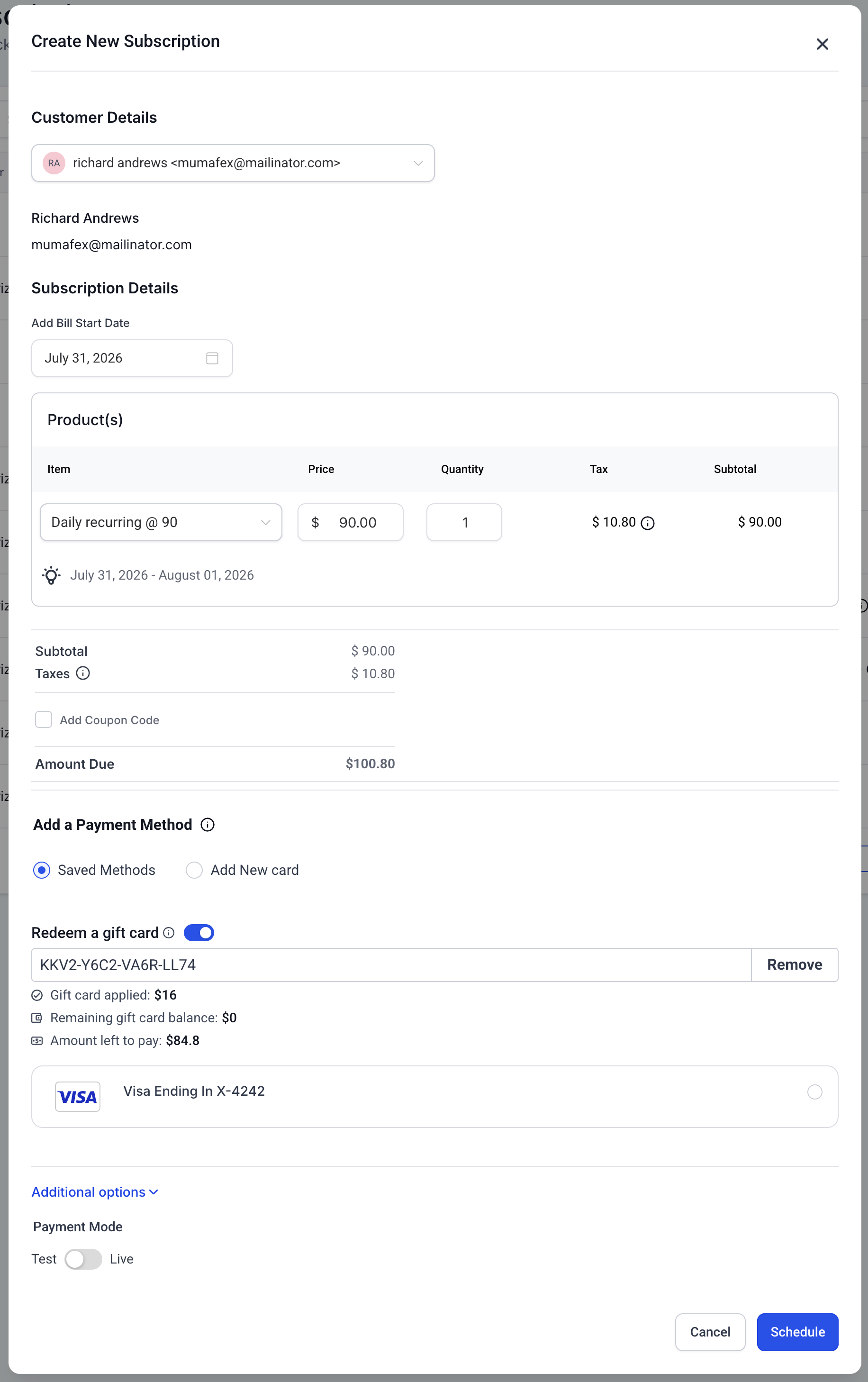 How to Redeem Gift Cards For Offline / Off-session Payments – Supported Business Payment Flows
