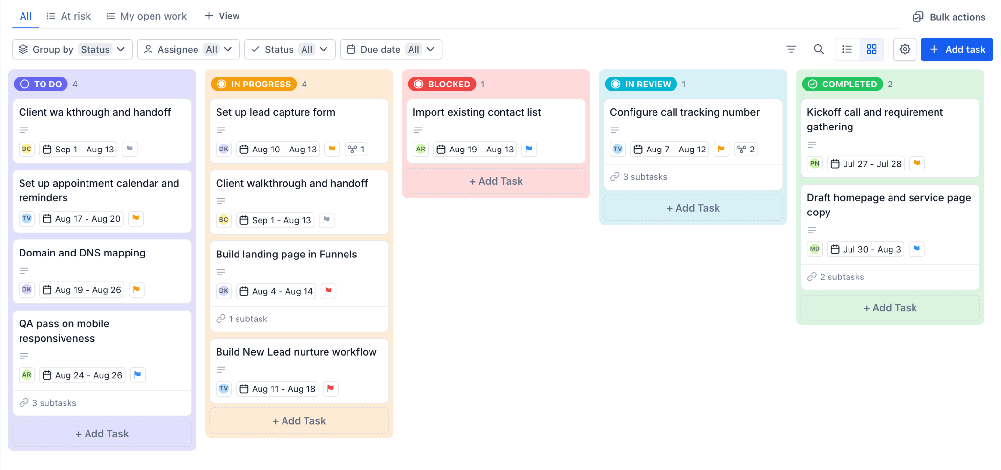 Introduction to Project Management – Kanban View