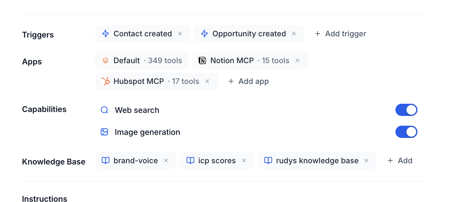 New MCP connectors – Instructions Tell the Agent What to Do