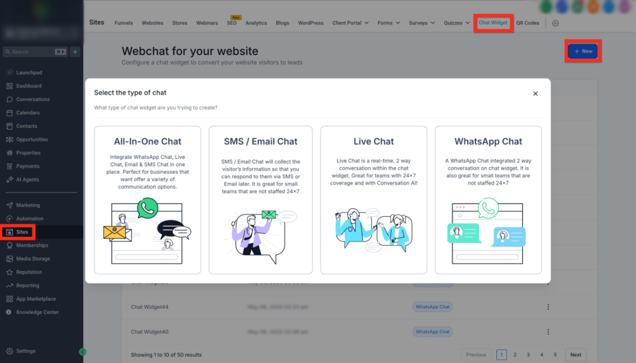 Setup Live Chat Widget – Create Live Chat Widget