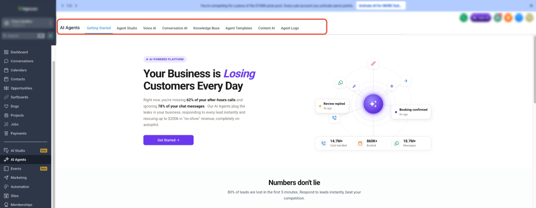 Skills Platform for AI Agents – AI Agent configuration area