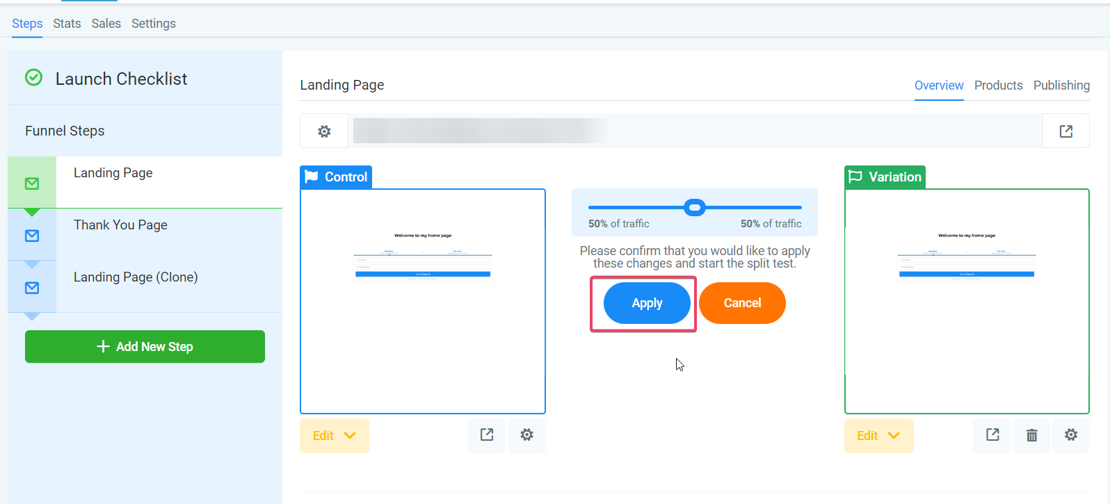 Split Testing in Funnels – How to Create a Split Test in Funnels