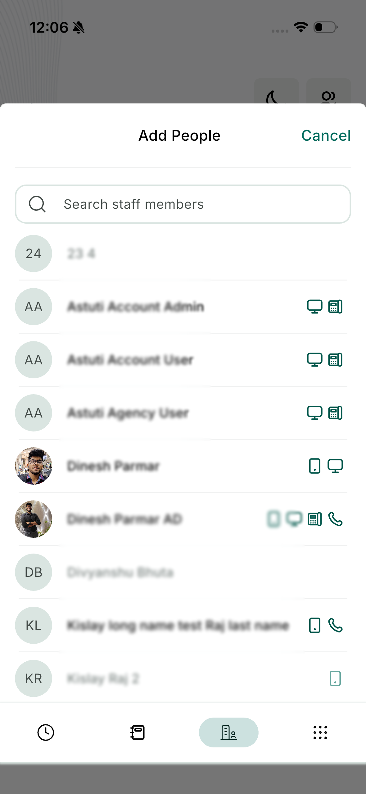 Transfer Calls to Staff Without a Personal Phone Number – Step 3: Select the Recipient