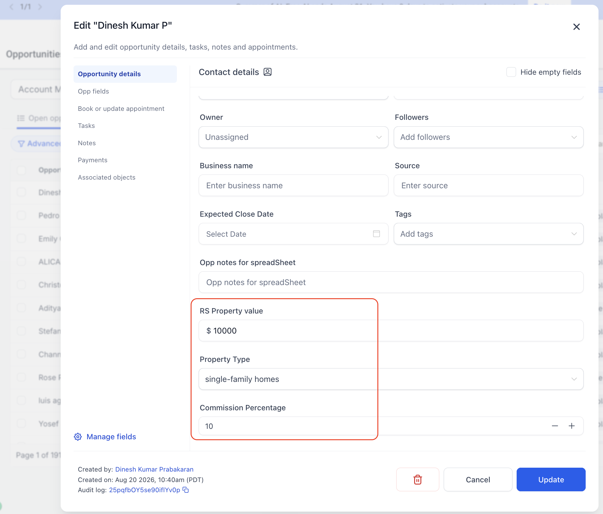 Use Custom Fields as Metrics in Dashboards, Reports & Custom Metrics – Example: Reporting on Property Value