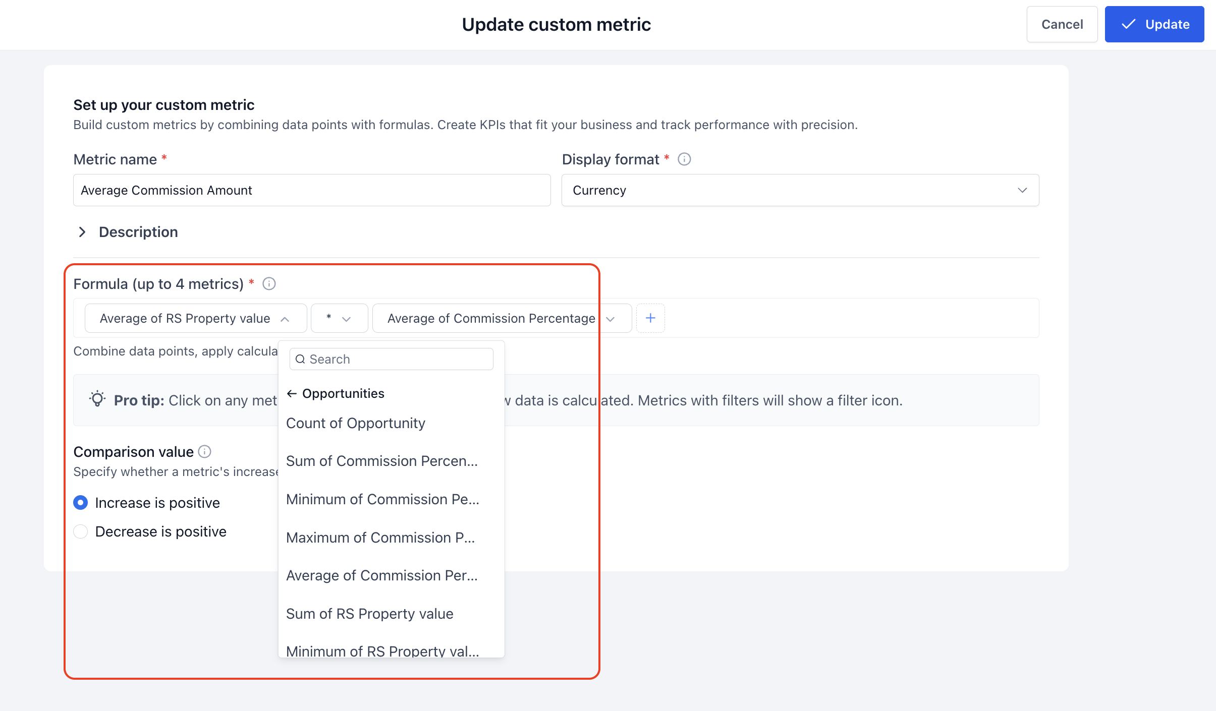Use Custom Fields as Metrics in Dashboards, Reports & Custom Metrics – Supported Fields and Aggregations